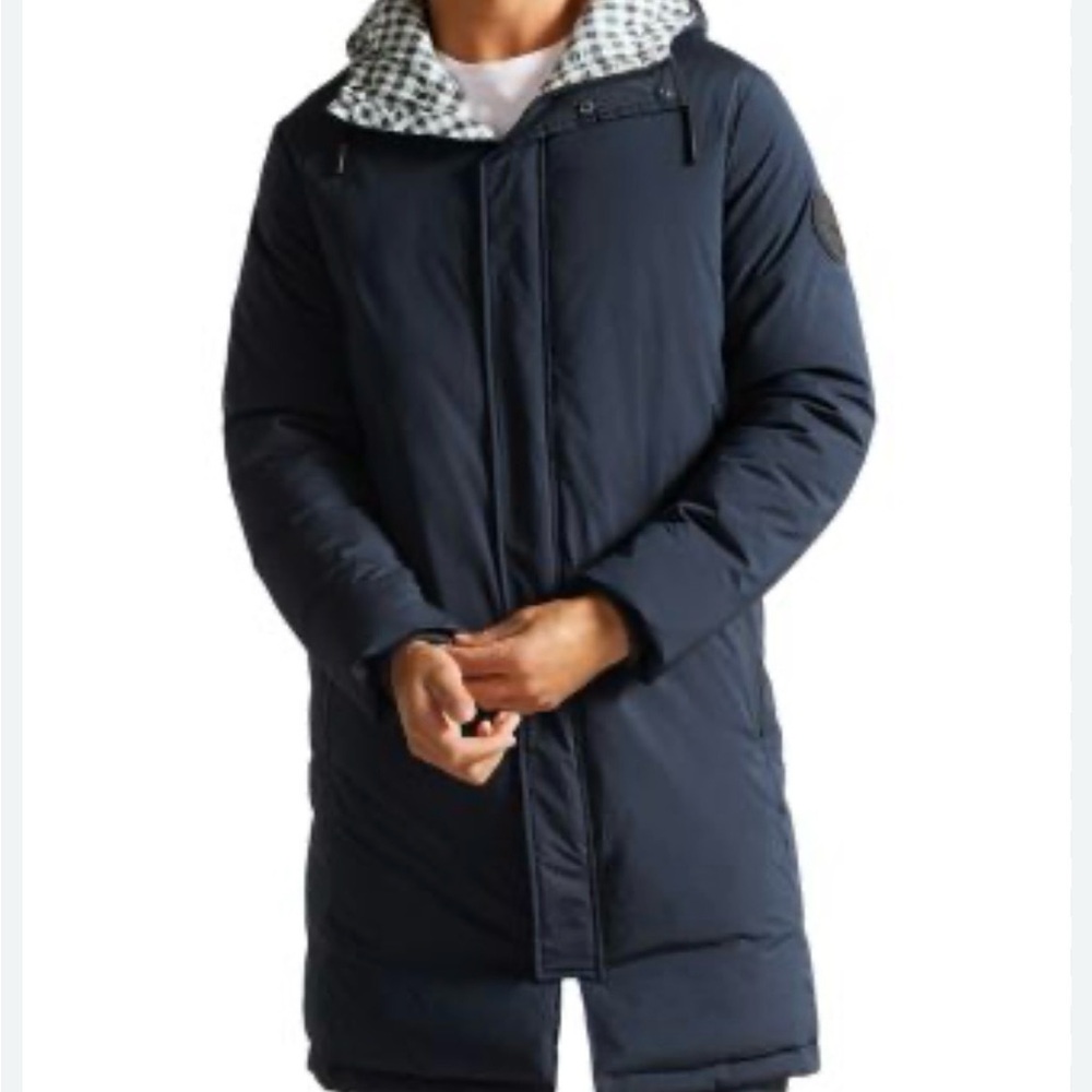 Ted Baker  Ubley House Check Wadded Coat Size 5